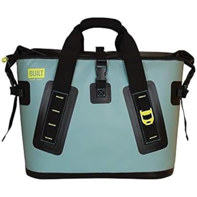 BUILT Large Soft Cooler Bag, Insulated Leakproof Portable Cooler with Roll Top Wide Mouth Opening, Heavy Duty Shell, Holds Ice and Drinks for Outdoor Use