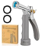 AUTOMAN Full Size Garden Hose Nozzle, High Pressure Pistol Grip Water Nozzle Sprayer with Threaded Front...