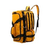 FytStycale Koffartig Rucksacktasche | Vstellbare Kompressionsriemen, Groß, Rucksack mit Nassfach, für Fitnessstudio, Gelb