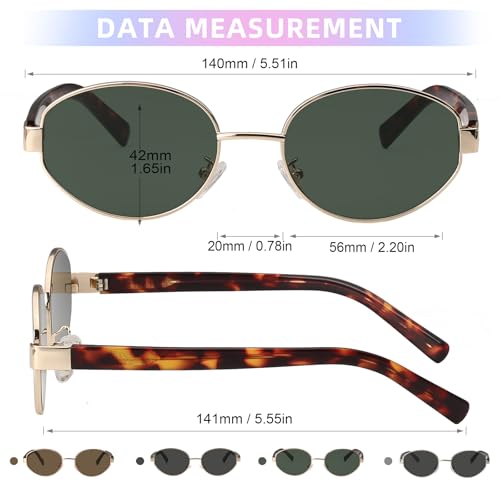 JOOX Retro Oval Sunglasses for Women Men Designer Sun Glasses Classic Shades UV400 Protection2