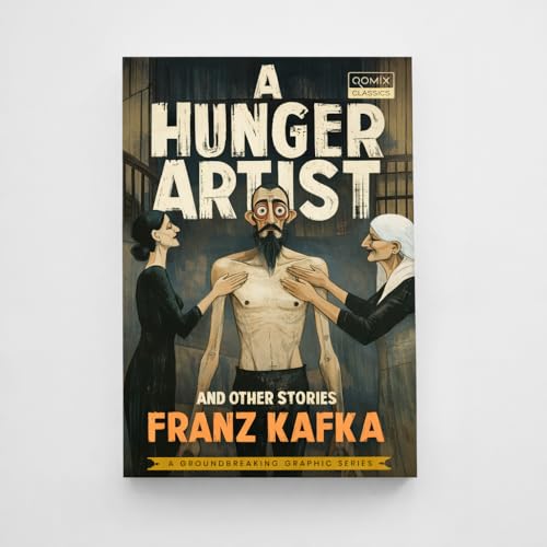 Image of QOMIX Classics Literature Collection, A Room of One's Own by Virginia Woolf, A Hunger Artist and Other Stories by Franz Kafka, The Old Man and the Sea by Ernest Hemingway, Classic Fiction Book Set