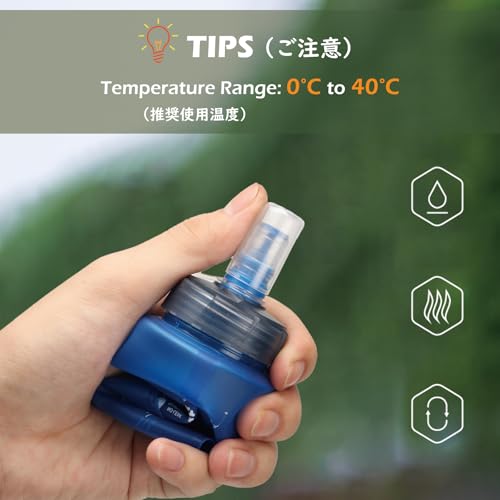 TRIWONDER bouteille d'eau souple compacte et ultra-légère pour le running - 7