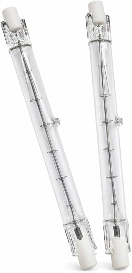 GROWS MORE R7s Halogen Light Bulb ECO Halogen 400W R7s Linear Light Bulbs 118mm Double Ended Floodlight Bulb 230V 11000LM 2700K Warm White for Security Light (Pack of 2)