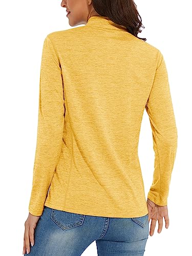 MAGCOMSEN Women's 1/4 Zip Shirts UPF 50+ Sun Protection Pullover Long Sleeve Quick Dry Workout Hiking Athletic Shirts - Image 3