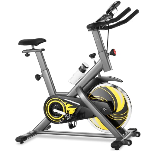 ANCHEER Vélo d'Appartement 150KG Vélo Spinning avec Volant de 15kg