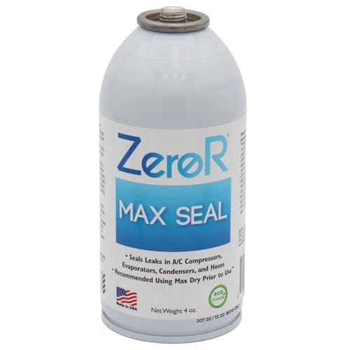 ZeroR® Premium Repair & Recharge Kit for R134a Refrigerant Systems | Max Seal, Permafrost, R134a Replacement | 24" HD Can Tap Gauge