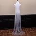 WEZTEZ Bridal Veils Pearl Veil,Long Veils 1 Tier Chapel Length Bride Veil With Metal Comb