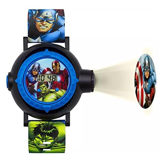 Marvel Reloj Nios de Digital con Correa en Poliuretano AVG3536