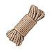 Produktbild LUOOV 100% natürliche Seile 6mm Dicke Hanfseil und JuteSeil Schärpe,Seil Kordel, Camping Seil, Garten, Mehrzweck Utility Sisal Seil DIY Handwerk Seil 20m 64ft