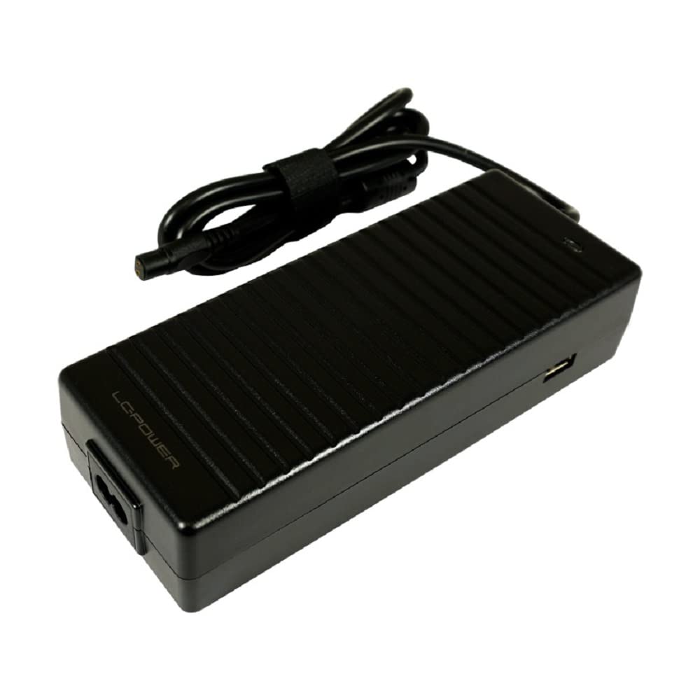 LC-POWER LC-NB-PRO-120 | Chargeur Notebook Universel 120 W | 10 Embouts Interchangeables, Multi-Range 18,5 à 20 V | Rendement jusqu'à 89%, Rallonge 150 cm Incluse