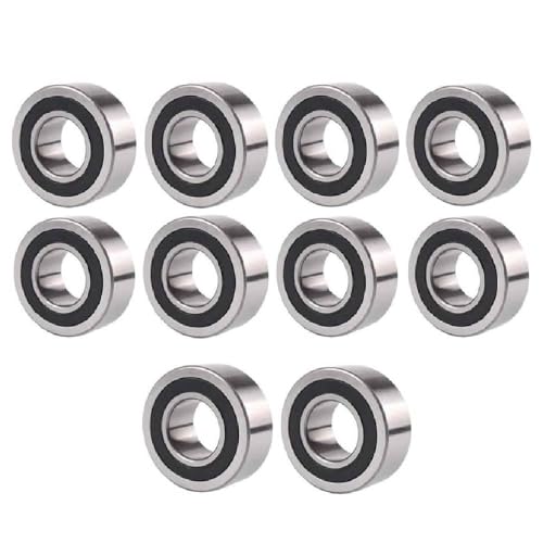 RITZ INDUSTRIAL 5203-2RS C3 Double Row Angular Contact Ball Bearing 17mm X 40mm X 17.5mm Double Lip Seal (Pack 10)