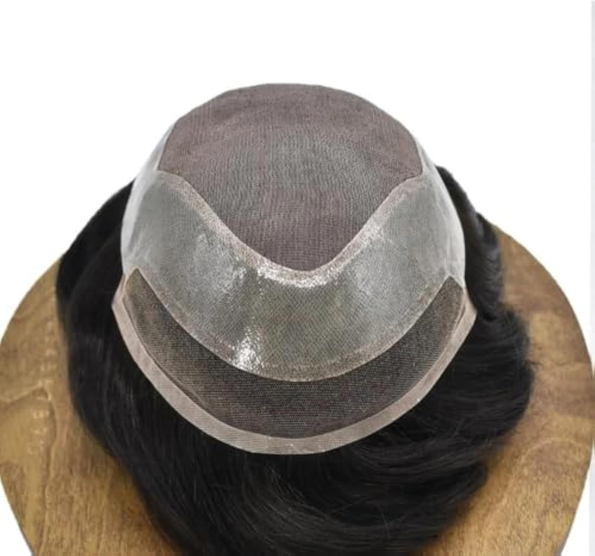 Men's Front Lace Hair Patch, Natural Human Hair System