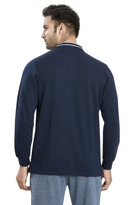 Image of Celsius Men's Polo Collar Full Sleeve T Shirt