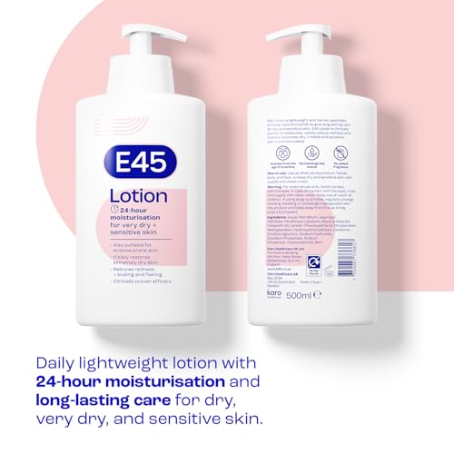 E45 500ml Moisturising Lotion for Dry & Sensitive Skin - Image 2