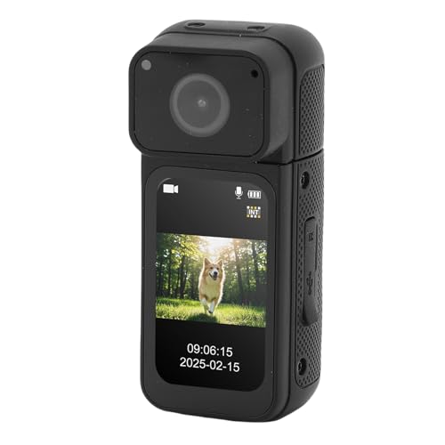 Caméra vidéo 2,7K rotative avec lanière magnétique écran de poche Topiky