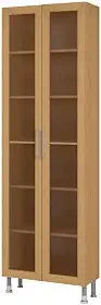 Cristaleira Ditália Aspen 2 Portas de Vidro Carvalho Cd-308