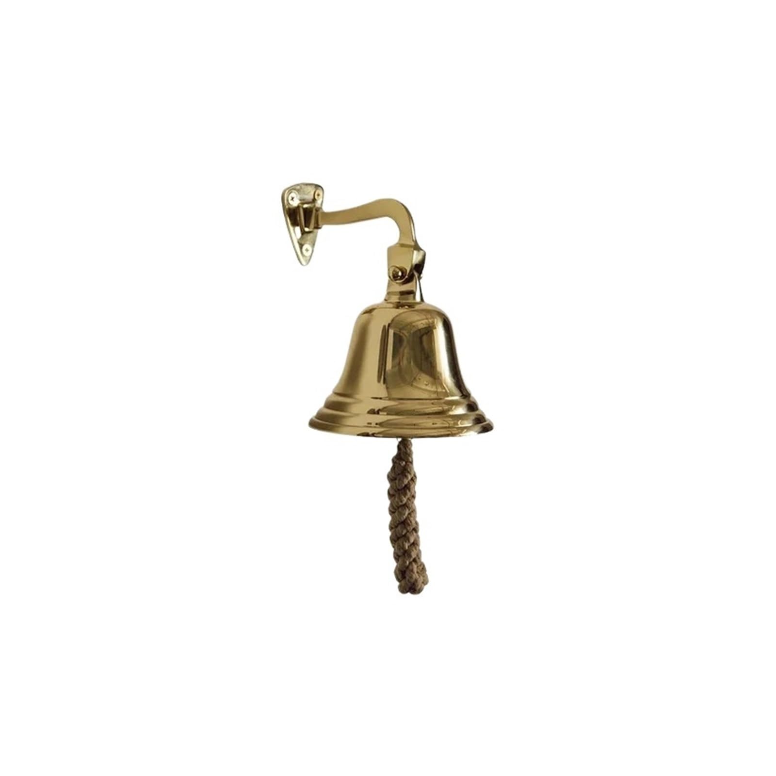 Ruwlfe One Color Vintage Brass Bell Doorbell For Home, Door, Bar