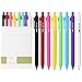 Mr. Pen- Retractable Gel Pens, 8 Pack, Color Ink Gel Pens Fine Point, Vivid Colors, 0.7mm Gel Pen Fine Point