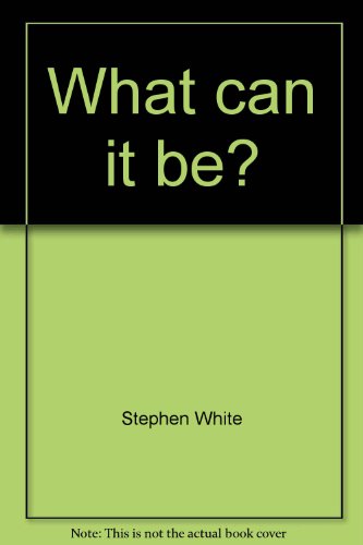 What can it be? 1586682784 Book Cover