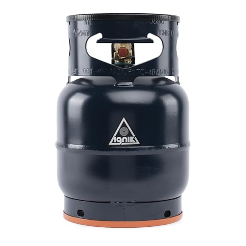 Ignik Refillable Gas Growler Empty Propane Tank, 5-Pound - Blue