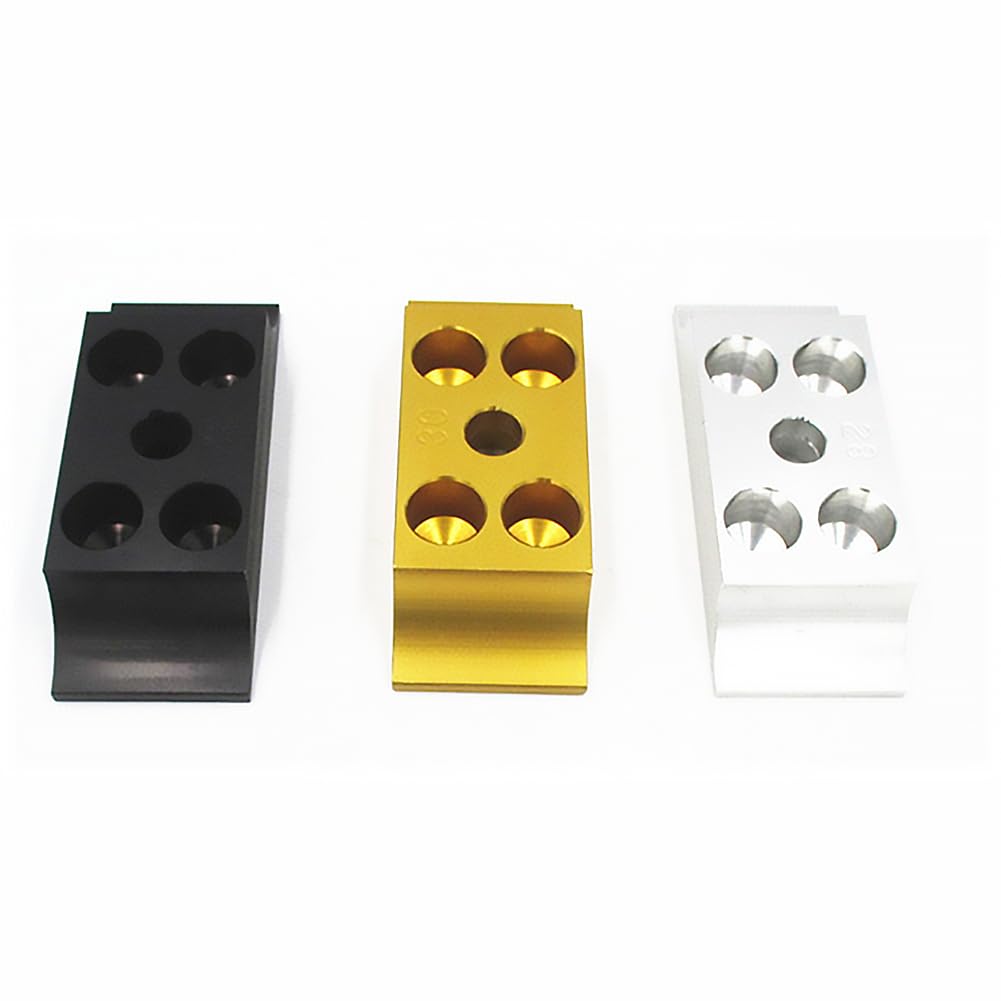 1 Pair Go Kart Engine Mount Clamp, 30mm Light Weight Billet Aluminum Lower Karting Engine Clamp (Gold)