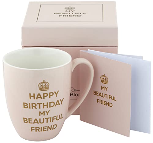 SipNBloom Happy Birthday Mug for Women 14oz Pink