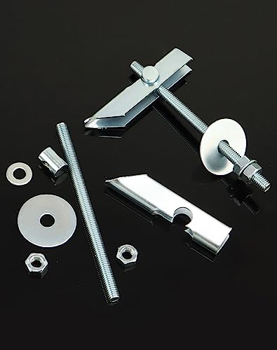 QWORK® 12 Pack M6 x 100mm Heavy Duty Plasterboard Fixings Toggle Bolts Drywall Anchors for Fixing Projectors Fans Lamps on Ceilings Plasterboards Cavity Walls - Image 2