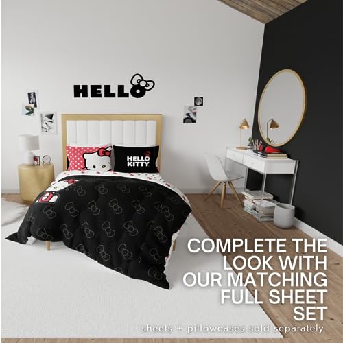 Image of Hello Kitty Bedding Super Soft Cozy Microfiber Reversible Comforter, Queen, (Officially Licensed Product) By Franco Collectibles
