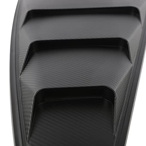 Cheda Carbon Style Unpainted Black Quarter Side Window Louvers Board Compatible With 2005 2006 2007 2008 2009 2010 2011 2012 2013 2014 Ford Mustang #TOP7