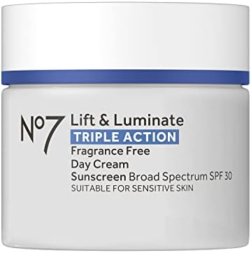No7 Lift & Luminate Triple Action Face Cream with SPF 30, 1.69 oz