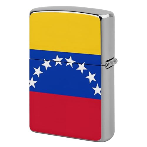 Étui à briquet, drapeau du Venezuela graffiti en métal, étui de protection pour briquets standard