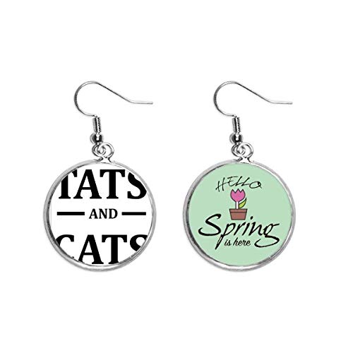 Pendientes de primavera con acabado protector y diseño refinado