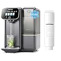 Hydrofast C100 Cold Water Reverse Osmosis Water Filter Countertop & Filter Cartridges Replacement HF01, 6 Stage RO Filtration System