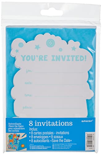 One Wild Boy 1st Birthday Invitations (8 Pack)