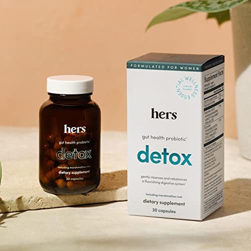 Hers Detox Supplement - Women's Probiotic Supplement For Detoxing - Helps Support A Healthy Digestive System - Vegetarian - 30 Capsules #TOP4