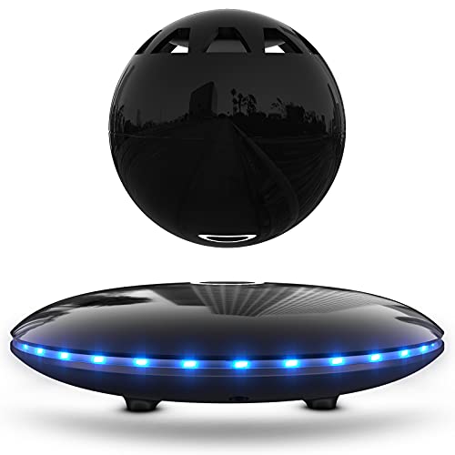 【2021 Newest】RUIXINDA Levitating Bluetooth Speaker Magnetic Wireless Floating Speakers with 8W Louder Stereo Sound,360 Degree Rotation,for Home Outdoors Cool Tech Gadgets Birthday Unique Gifts(Black) by RUIXINDA - Used condition - US$108.69