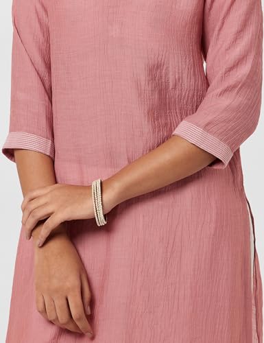Image of BIBA Women's Polyester Straight Fit Solid Kurta