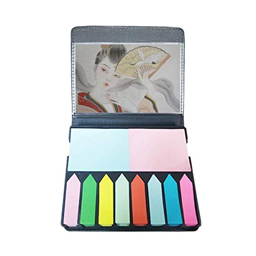 Peinture chinoise auto-stick note et marqueur de page en boîte pour embellir votre bureau de lecture