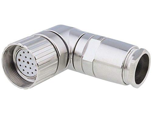 Connecteur M23 19 broches femelle brasage doré pour câble 2207 RKCW 190/13.5