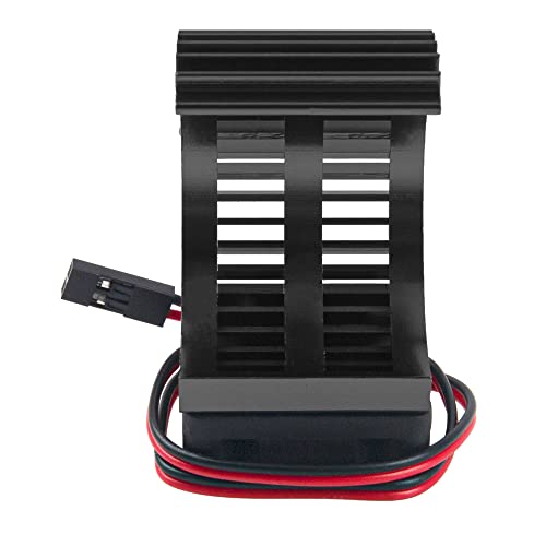 Vgoohobby Rc Motor Heatsink 540 545 550 Brushless Brushed Electric Engine Heat Sink With 5-6V Cooling Fan Compatible With Traxxas Hsp Hpi Wltoys Himoto Axial Tamiya 1/10 Rc Crawler Truck Car (Black) #TOP3