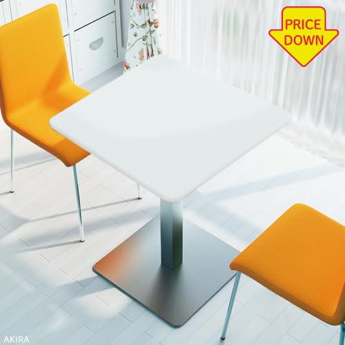 家具のAKIRA カフェテーブル 食卓テーブル 四角 ホワイト 幅60cm 高さ72cm 木天板 重厚 CTTS-60S-WH [2]