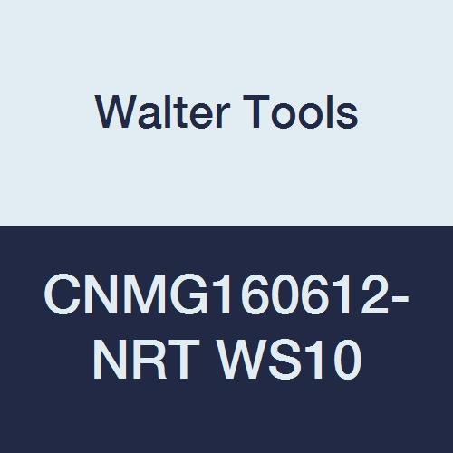 CNMG160612-NRT WS10 Carbide Tiger-Tec Negative Indexable Turning Insert, 3/64" Corner Radius, 5/8" IC, 1/4" Thick, 0.059" - 0.295" Depth of Cut (Pack of 10)