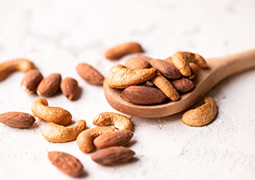 Almonds And Cashews Mix, 16 Pounds – Dry Roasted Nuts With Himalayan Salt, Protein Rich Trail Mix, Healthy Vegan Snack, No Oils And Preservatives, Good Source Of Fiber. Bulk #TOP4