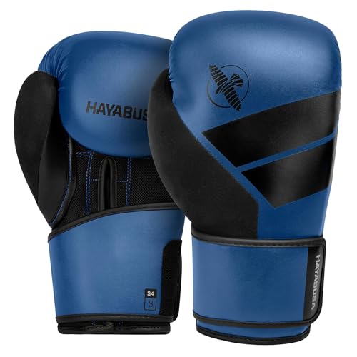 Hayabusa S4 PU Leather Boxing Gloves for Men, Women & Kids, 10oz,...