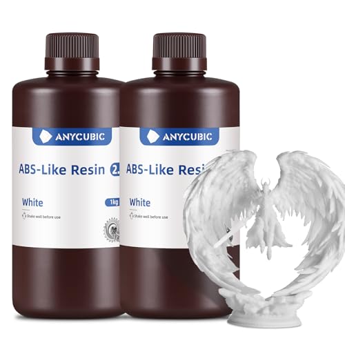 ANYCUBIC ABS-Like Resin 2.0, 3D Drucker Resin mit hoher zähigkeit, Präziseren Details, Geringem Geruch, breite kompatibilität für alle LCD-Harz-3D