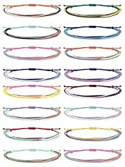 String Bracelets V 16 Pcs