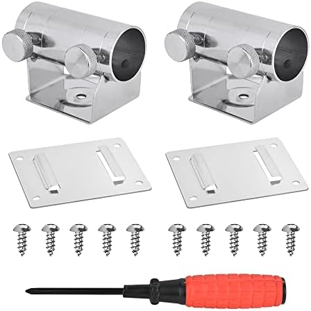 Entgoinggo Edelstahl Wandler Halterung - Heckspiegel Montage Für Fischfinder & Echolot