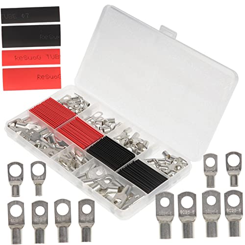 Terminales de cable de batería Gatuida con tubo termorretráctil kit surtido
