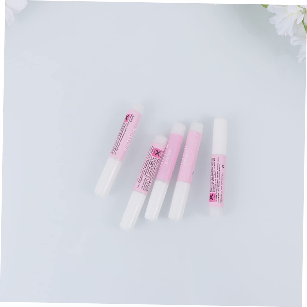 Didiseaon 3 Juegos De Pegamento Para Uñas Postizas De 2 G Secado Rápido Adhesivo Fuerte Para Manicura Y Decoración De Uñas 25 Unidades X 3