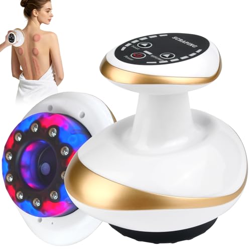 Cellulite Massagegerät 4-in-1 Anti Cellulite Vakuum Massagegerät mit Gua Sha Schröpfen Körperstraffung Lymphdrainage 9 Saugstufen & Wärmetherapie Massagegerät für Ganzer Körperteil